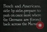 Standbild verwurzelte französische Soldaten an der Marne line Frankreich, 1918, aus Sekunde 5 historischem Filmmaterial Videoclip 65675026012