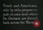 Standbild verwurzelte französische Soldaten an der Marne line Frankreich, 1918, aus Sekunde 6 historischem Filmmaterial Videoclip 65675026012