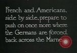 Standbild verwurzelte französische Soldaten an der Marne line Frankreich, 1918, aus Sekunde 7 historischem Filmmaterial Videoclip 65675026012