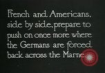 Standbild verwurzelte französische Soldaten an der Marne line Frankreich, 1918, aus Sekunde 8 historischem Filmmaterial Videoclip 65675026012