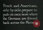 Standbild verwurzelte französische Soldaten an der Marne line Frankreich, 1918, aus Sekunde 9 historischem Filmmaterial Videoclip 65675026012