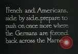 Standbild verwurzelte französische Soldaten an der Marne line Frankreich, 1918, aus Sekunde 12 historischem Filmmaterial Videoclip 65675026012