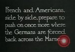 Standbild verwurzelte französische Soldaten an der Marne line Frankreich, 1918, aus Sekunde 13 historischem Filmmaterial Videoclip 65675026012