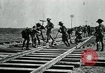 Image of British military engineers build a railroad line Palestine, 1917, second 23 stock footage video 65675026013
