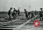 Image of British military engineers build a railroad line Palestine, 1917, second 24 stock footage video 65675026013