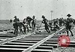 Image of British military engineers build a railroad line Palestine, 1917, second 27 stock footage video 65675026013