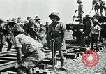 Image of British military engineers build a railroad line Palestine, 1917, second 34 stock footage video 65675026013