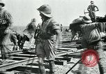 Image of British military engineers build a railroad line Palestine, 1917, second 46 stock footage video 65675026013