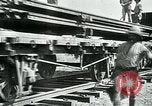 Image of British military engineers build a railroad line Palestine, 1917, second 54 stock footage video 65675026013