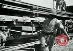 Image of British military engineers build a railroad line Palestine, 1917, second 55 stock footage video 65675026013