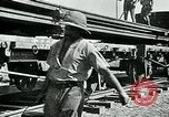 Image of British military engineers build a railroad line Palestine, 1917, second 56 stock footage video 65675026013