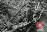 Immagine di Le forze britanniche costruire un ponte attraverso il Fiume Wami Tanzania Africa orientale, 1918, secondo 10 filmato di repertorio 65675026031