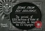 Image RMS Olympic arrivant à l'orifice transportant Prince de Galles Southampton Angleterre, 1924, de la seconde 5 séquences d'archives historiques vidéo 65675026042
