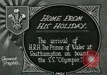 Image RMS Olympic arrivant à l'orifice transportant Prince de Galles Southampton Angleterre, 1924, de la seconde 8 séquences d'archives historiques vidéo 65675026042