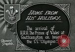 Image RMS Olympic arrivant à l'orifice transportant Prince de Galles Southampton Angleterre, 1924, de la seconde 9 séquences d'archives historiques vidéo 65675026042