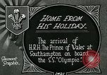 Image RMS Olympic arrivant à l'orifice transportant Prince de Galles Southampton Angleterre, 1924, de la seconde 10 séquences d'archives historiques vidéo 65675026042