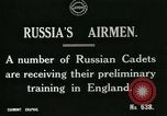 Image les cadets de l'air russe former en Angleterre l'Angleterre, 1917, de la seconde 3 séquences d'archives historiques vidéo 65675026045