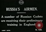 Image les cadets de l'air russe former en Angleterre l'Angleterre, 1917, de la seconde 4 séquences d'archives historiques vidéo 65675026045