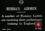 Image les cadets de l'air russe former en Angleterre l'Angleterre, 1917, de la seconde 5 séquences d'archives historiques vidéo 65675026045