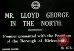 Image of Freedom of the Borough conferred upon David Lloyd George   Birkenhead England United Kingdom, 1918, second 3 stock footage video 65675026049