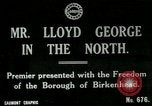 Image of Freedom of the Borough conferred upon David Lloyd George   Birkenhead England United Kingdom, 1918, second 4 stock footage video 65675026049