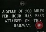 Immagine di Molto presto maglev train dimostrazione Regno Unito, 1920, secondo 3 filmato di repertorio 65675026053