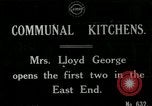 Image of communal kitchen United Kingdom, 1920, second 1 stock footage video 65675026054