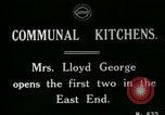 Image of communal kitchen United Kingdom, 1920, second 5 stock footage video 65675026054