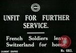 Image of Unfit French soldiers return home World War 1 Switzerland, 1917, second 4 stock footage video 65675026061