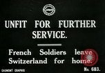 Image of Unfit French soldiers return home World War 1 Switzerland, 1917, second 5 stock footage video 65675026061