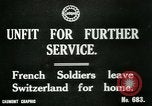 Image of Unfit French soldiers return home World War 1 Switzerland, 1917, second 6 stock footage video 65675026061