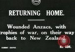 Image of World War I Anzac soldiers of New Zealand return home United Kingdom, 1917, second 1 stock footage video 65675026067