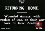 Image of World War I Anzac soldiers of New Zealand return home United Kingdom, 1917, second 3 stock footage video 65675026067