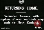 Image of World War I Anzac soldiers of New Zealand return home United Kingdom, 1917, second 5 stock footage video 65675026067