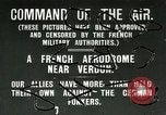 Image of French Nieuport 11 aircraft in World War I Verdun France, 1916, second 1 stock footage video 65675026069