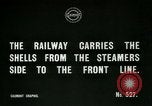 Image of rail cars with shells France, 1917, second 3 stock footage video 65675026070