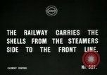 Image of rail cars with shells France, 1917, second 4 stock footage video 65675026070