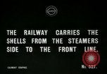 Image of rail cars with shells France, 1917, second 5 stock footage video 65675026070