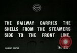 Image of rail cars with shells France, 1917, second 6 stock footage video 65675026070