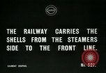 Image of rail cars with shells France, 1917, second 7 stock footage video 65675026070