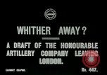 Image of Honorable artillery company London England United Kingdom, 1916, second 4 stock footage video 65675026074