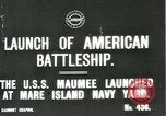 Image USS Maumee (AO-2) lancez Vallejo California USA, 1915, de la seconde 1 séquences d'archives historiques vidéo 65675026080
