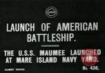 Image USS Maumee (AO-2) lancez Vallejo California USA, 1915, de la seconde 4 séquences d'archives historiques vidéo 65675026080