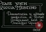 Standbild Kampagne zu erkennen sowjetischen Russland London England, 1919, aus Sekunde 3 historischem Filmmaterial Videoclip 65675026085