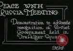 Standbild Kampagne zu erkennen sowjetischen Russland London England, 1919, aus Sekunde 4 historischem Filmmaterial Videoclip 65675026085
