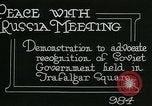 Standbild Kampagne zu erkennen sowjetischen Russland London England, 1919, aus Sekunde 7 historischem Filmmaterial Videoclip 65675026085