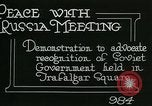 Standbild Kampagne zu erkennen sowjetischen Russland London England, 1919, aus Sekunde 8 historischem Filmmaterial Videoclip 65675026085