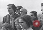 Image of people evacuating during Mount Vesuvius eruption Naples Italy, 1944, second 15 stock footage video 65675026169