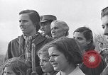 Image of people evacuating during Mount Vesuvius eruption Naples Italy, 1944, second 16 stock footage video 65675026169