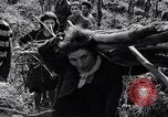 Image of people evacuating during Mount Vesuvius eruption Naples Italy, 1944, second 21 stock footage video 65675026169